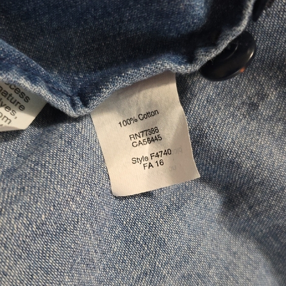 Madewell Blue Denim Shirt Dress Size XS - Picture 8 of 8